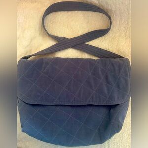 Handmade By Maxeen Quilted Messenger Crossbody Knitting Travel Bag Tons Of Room